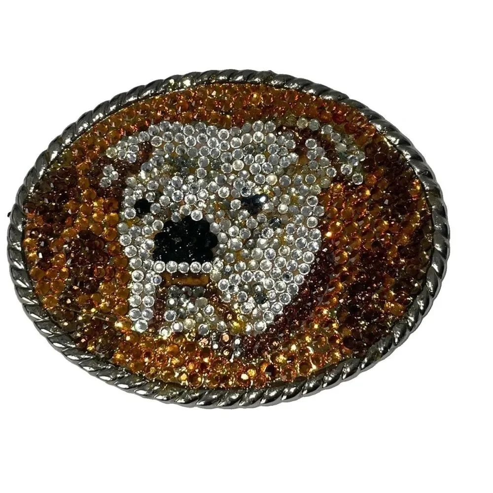 Bulldog Bling Belt Buckle Handmade